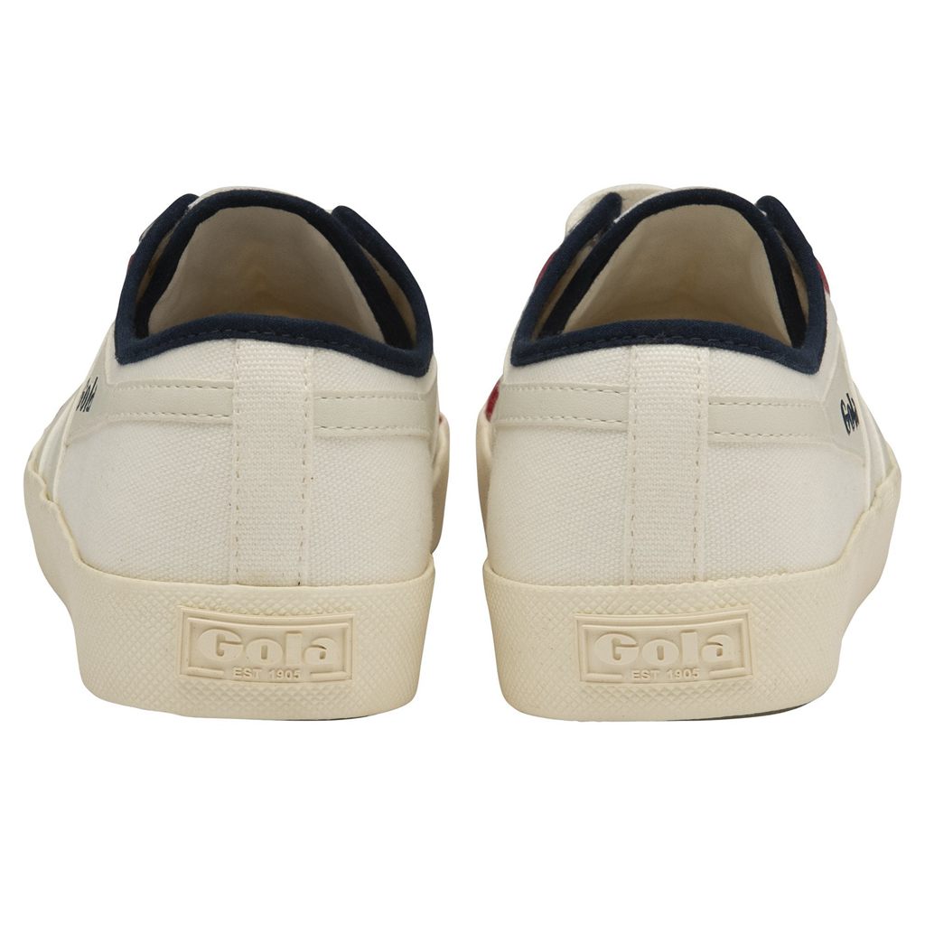 Gola Vegan Classics Coaster Smash Shoes Fehér Sötétkék Mélypiros Hungary | KOX-290785
