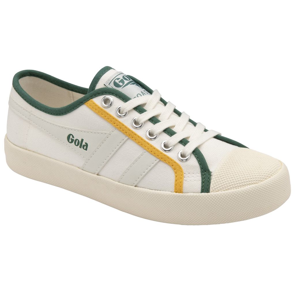Gola Vegan Classics Coaster Smash Shoes Fehér Sötétzöld Hungary | XMI-635190