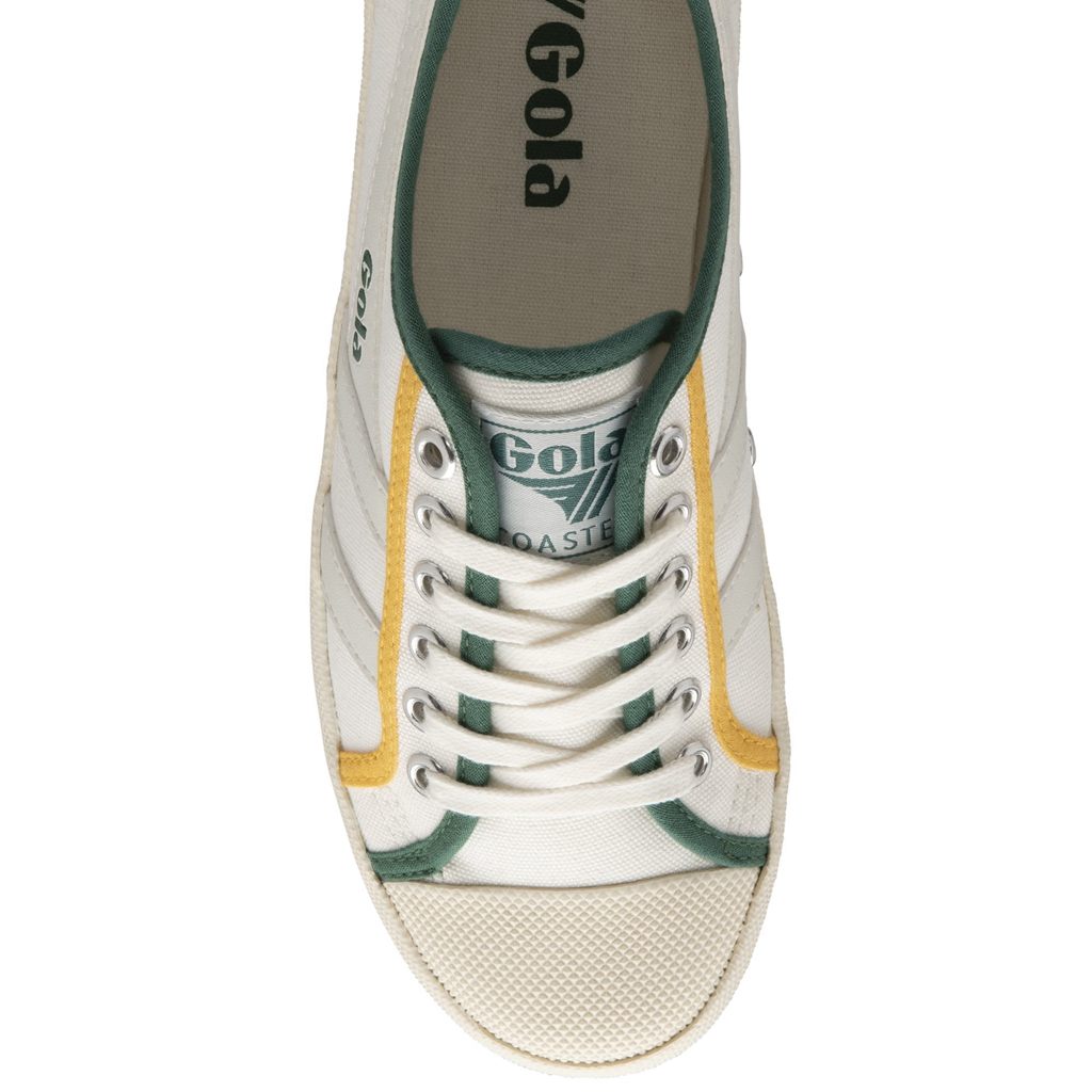 Gola Vegan Classics Coaster Smash Shoes Fehér Sötétzöld Hungary | XMI-635190
