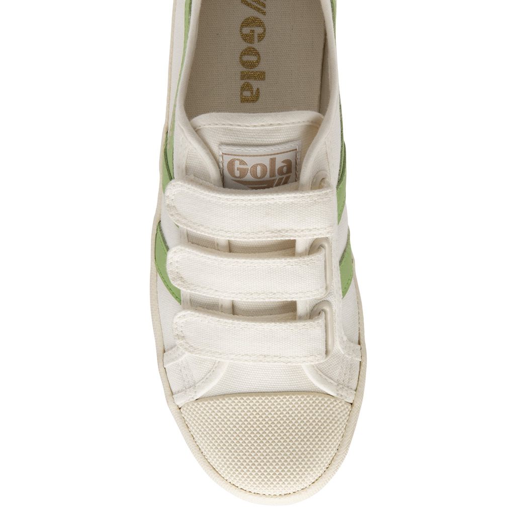 Gola Vegan Classics Coaster Strap Sneakers Fehér Zöld Hungary | IAJ-394871