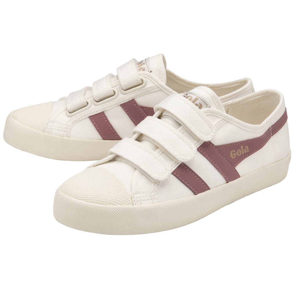 Gola Vegan Classics Coaster Strap Sneakers Fehér Rózsaszín Hungary | VMI-490536