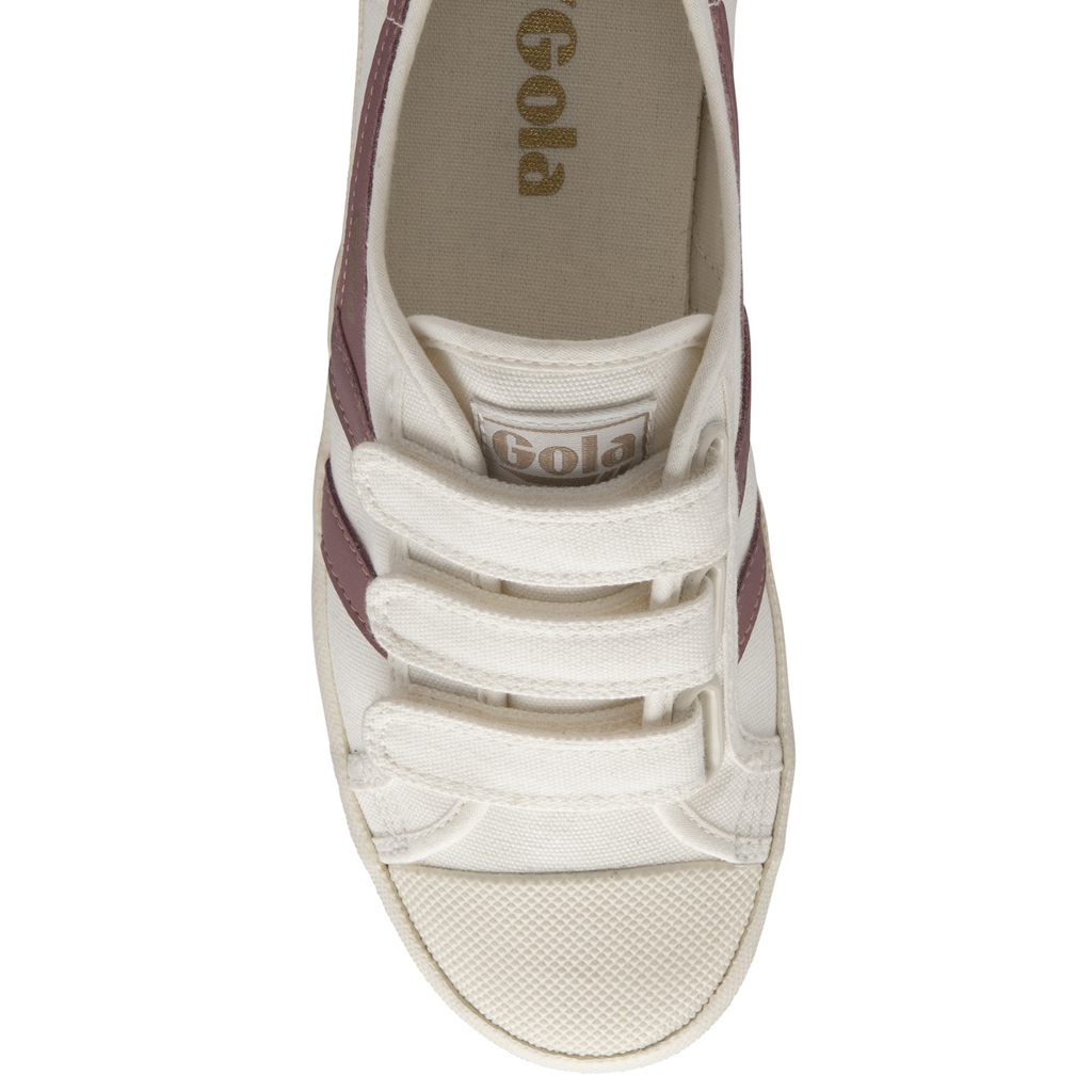 Gola Vegan Classics Coaster Strap Sneakers Fehér Rózsaszín Hungary | VMI-490536
