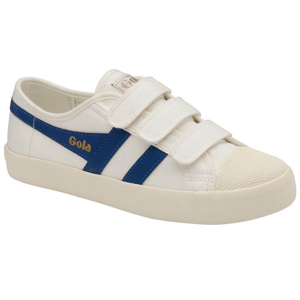 Gola Vegan Classics Coaster Strap Sneakers Fehér Kék Hungary | XJH-816240