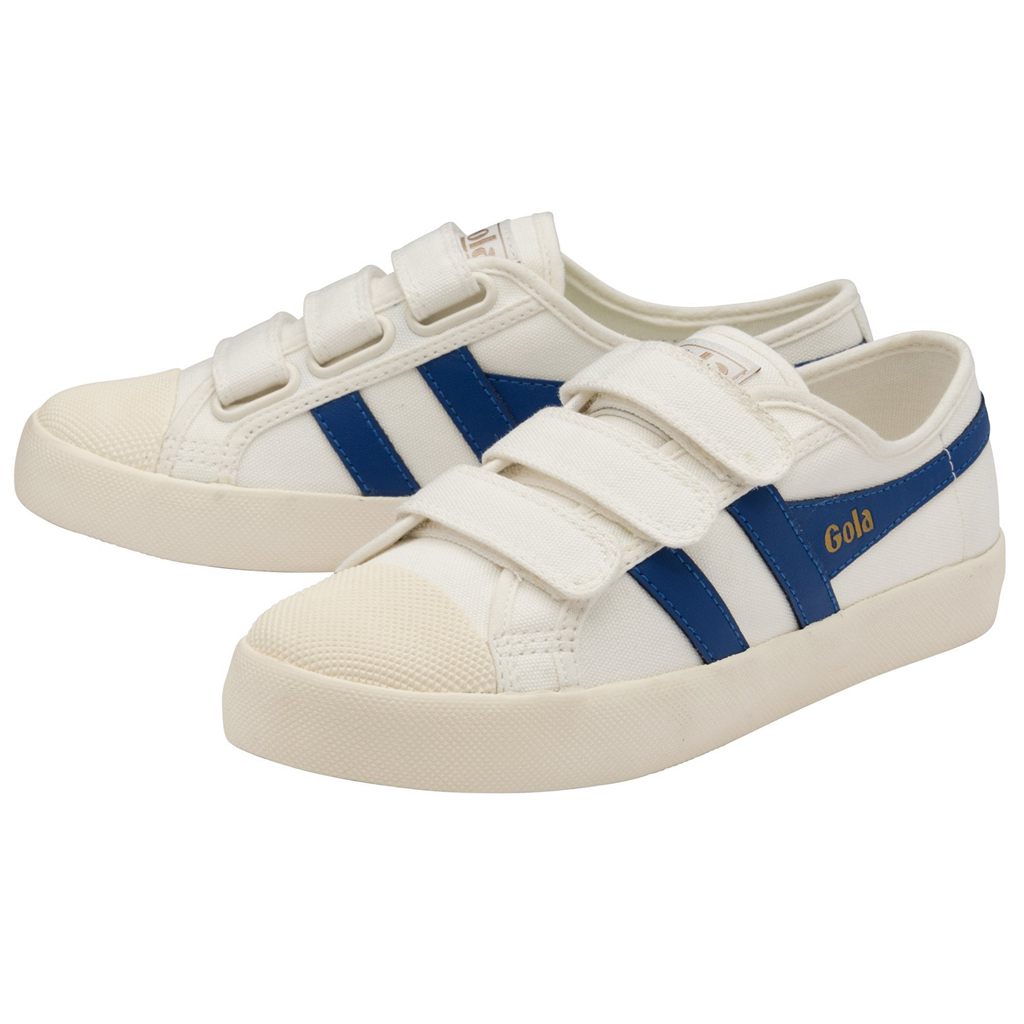 Gola Vegan Classics Coaster Strap Sneakers Fehér Kék Hungary | XJH-816240