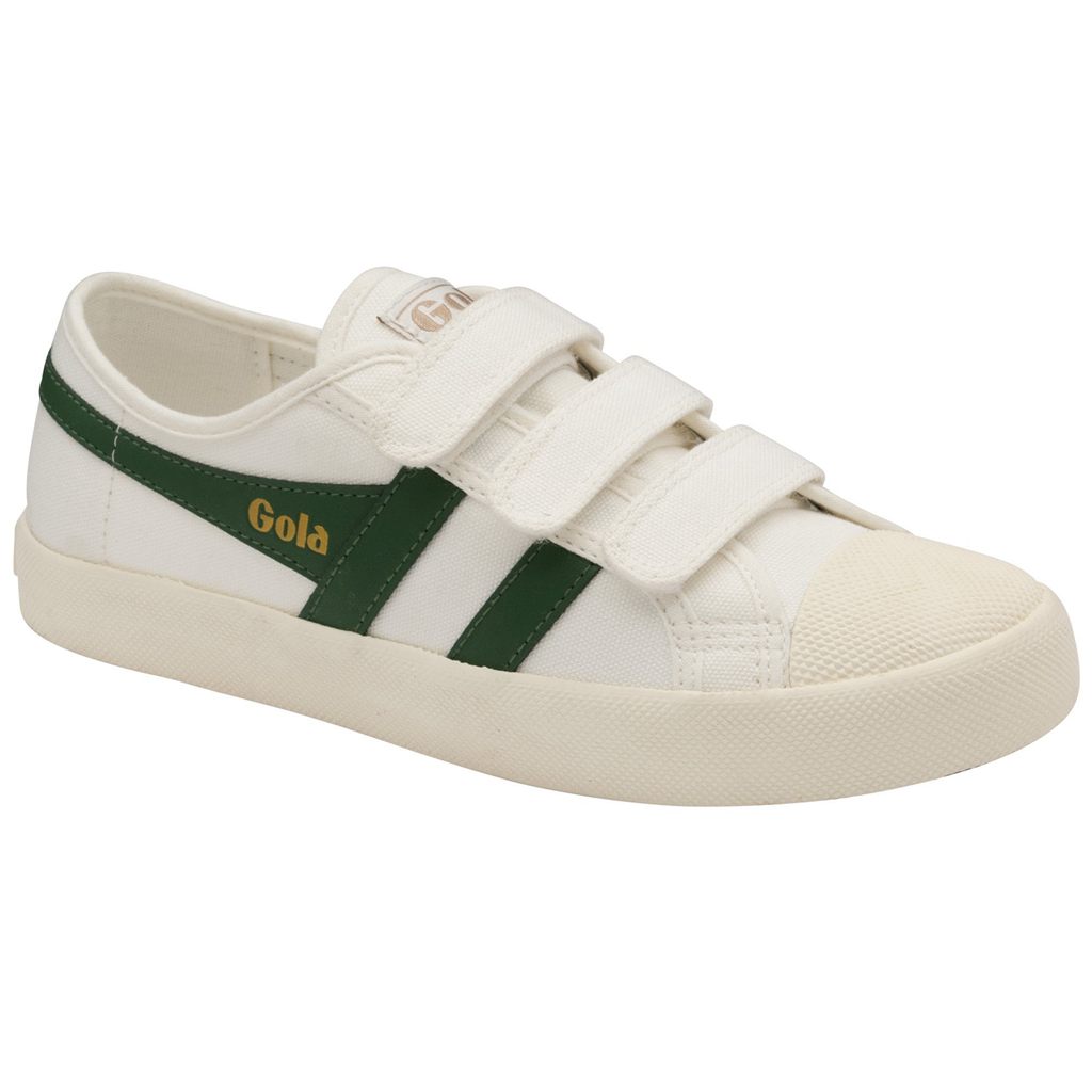 Gola Vegan Classics Coaster Strap Sneakers Fehér Sötétzöld Hungary | PFD-512396