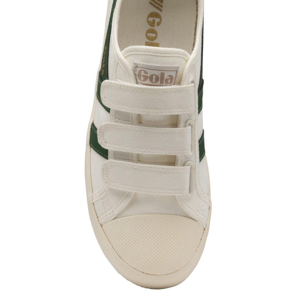 Gola Vegan Classics Coaster Strap Sneakers Fehér Sötétzöld Hungary | PFD-512396