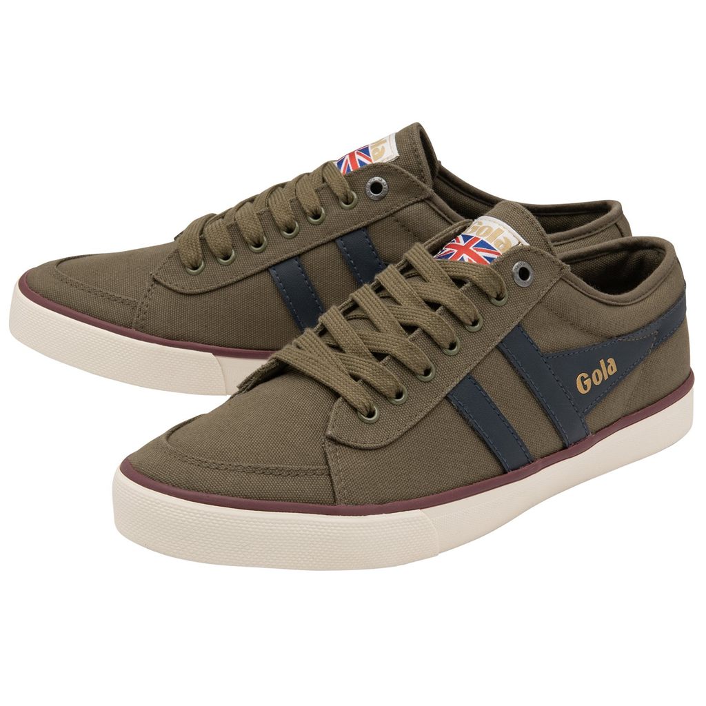 Gola Vegan Classics Comet Plimsoll Sneakers Khaki Sötétkék Bordó Hungary | GIO-239480