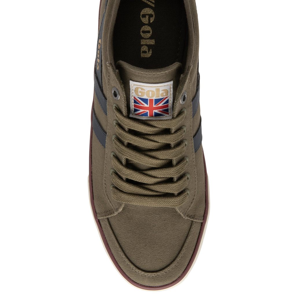 Gola Vegan Classics Comet Plimsoll Sneakers Khaki Sötétkék Bordó Hungary | GIO-239480