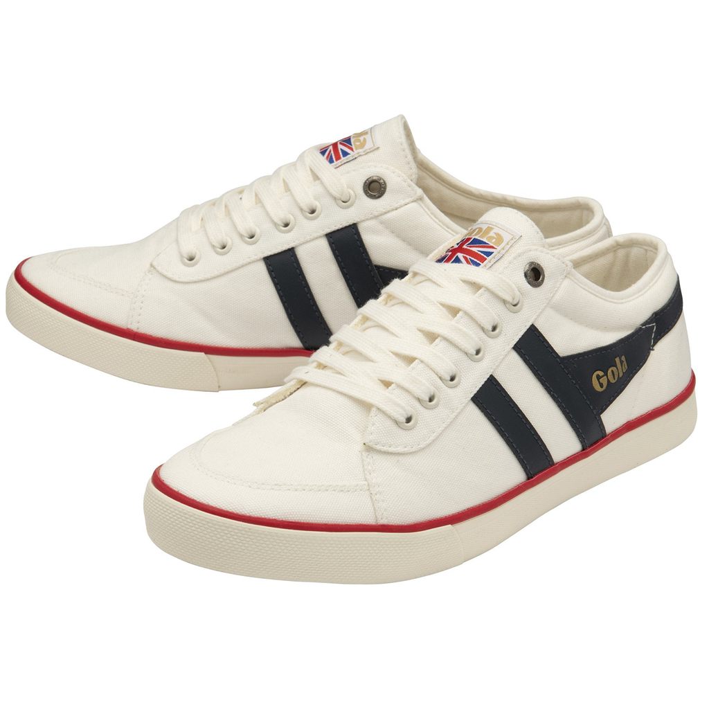 Gola Vegan Classics Comet Plimsoll Sneakers Fehér Sötétkék Piros Hungary | OJY-257913