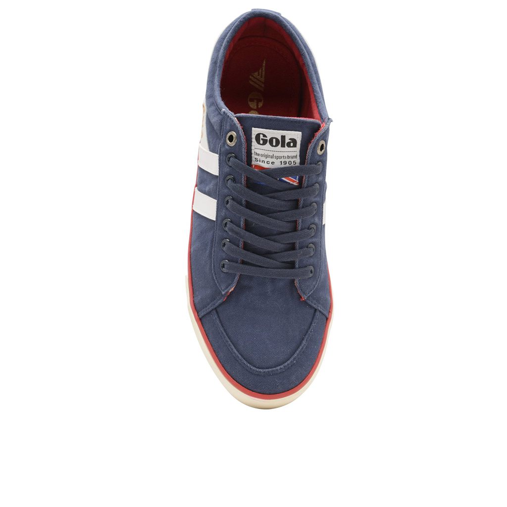 Gola Vegan Classics Comet Plimsoll Sneakers Sötétkék Fehér Hungary | OAK-752193