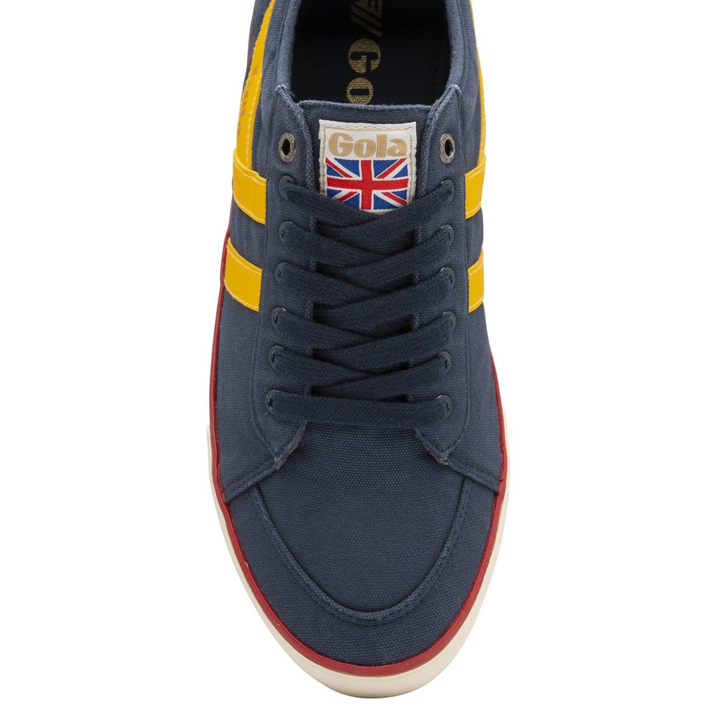 Gola Vegan Classics Comet Plimsoll Sneakers Sötétkék Piros Hungary | RHZ-938405