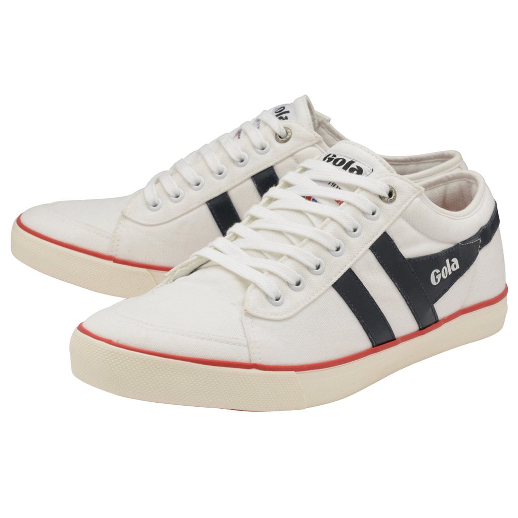 Gola Vegan Classics Comet Plimsoll Sneakers Fehér Sötétkék Piros Hungary | UOF-237904