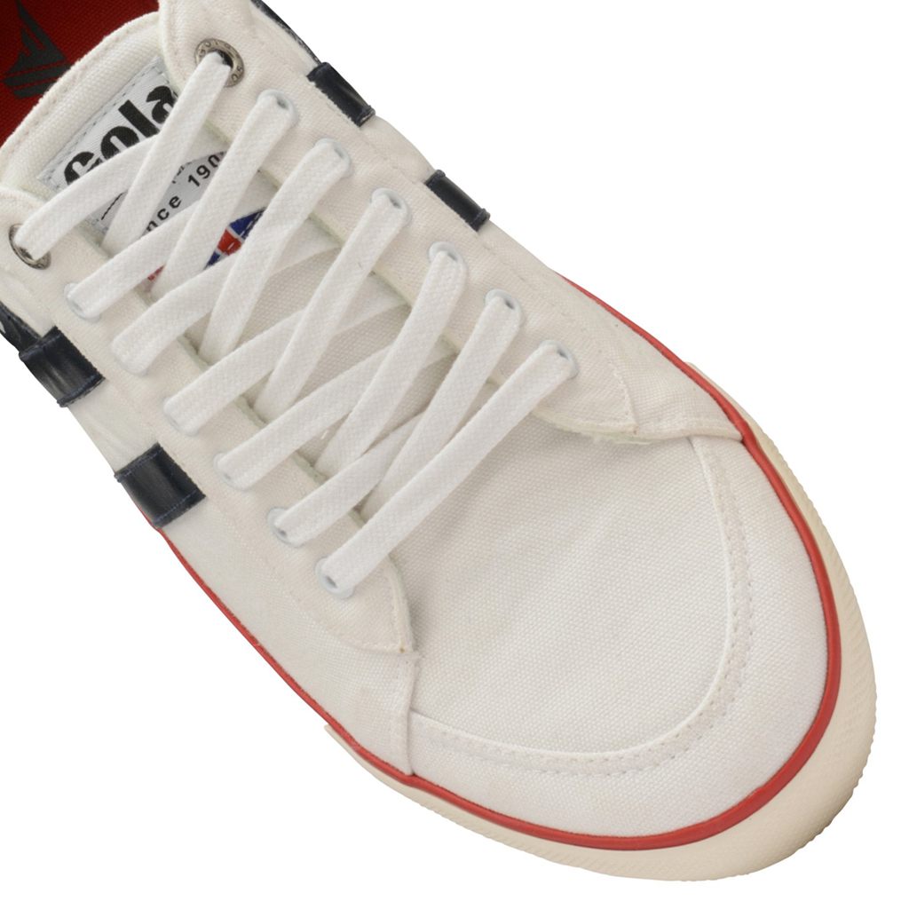 Gola Vegan Classics Comet Plimsoll Sneakers Fehér Sötétkék Piros Hungary | UOF-237904