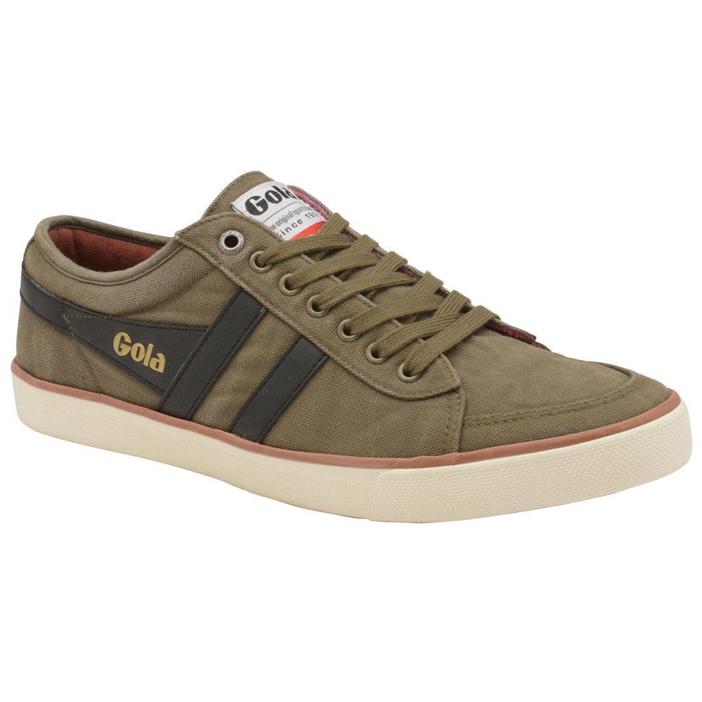 Gola Vegan Classics Comet Plimsoll Trainer Khaki Fekete Hungary | RQG-842795