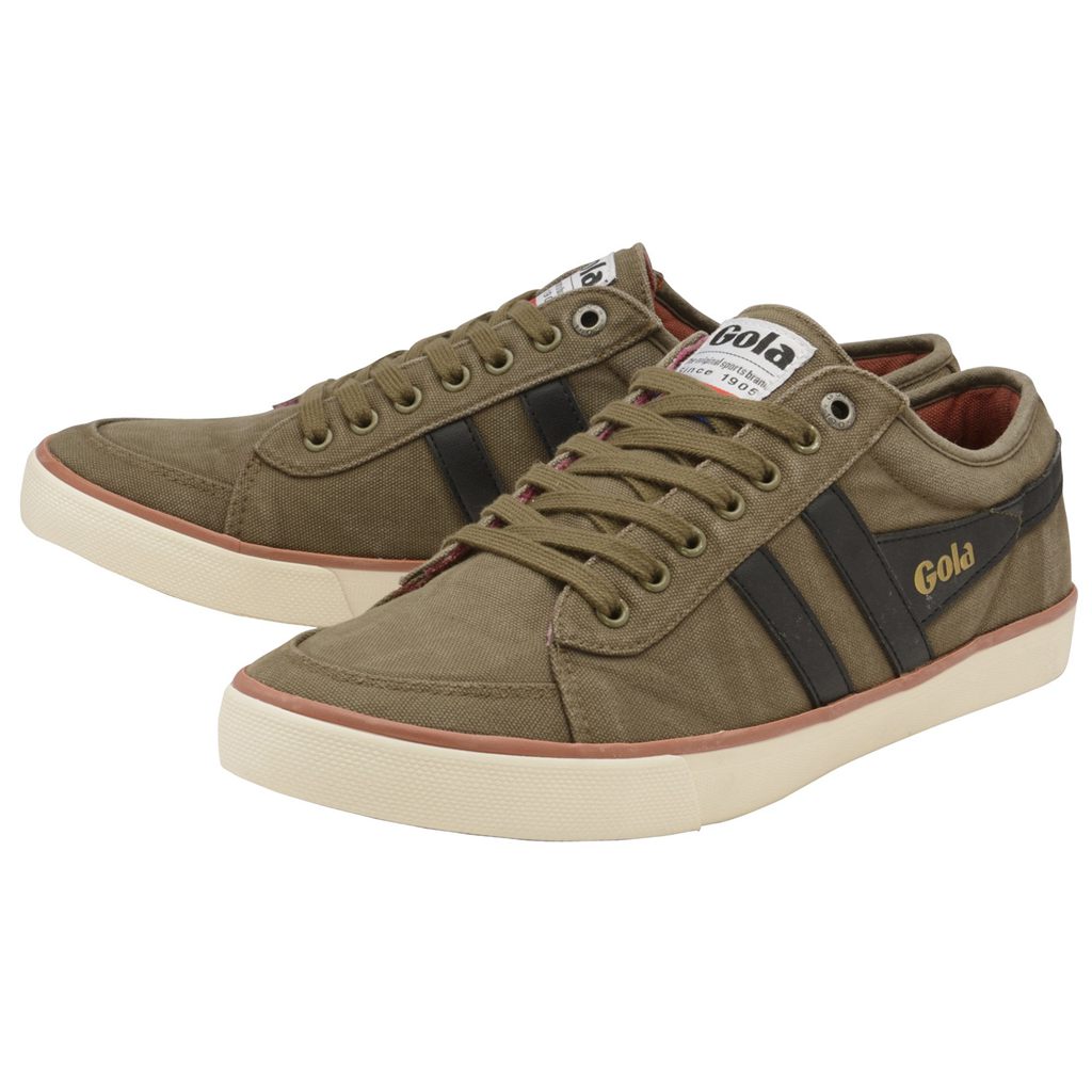 Gola Vegan Classics Comet Plimsoll Trainer Khaki Fekete Hungary | RQG-842795
