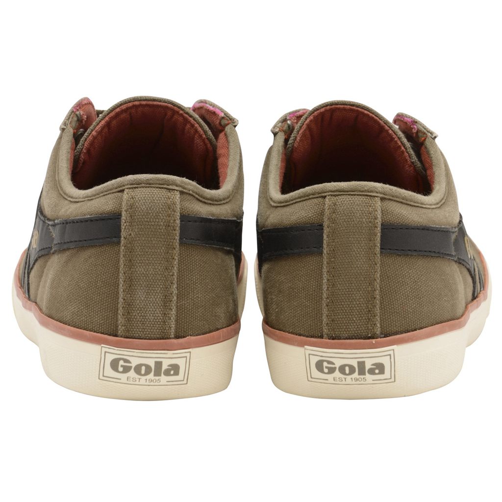 Gola Vegan Classics Comet Plimsoll Trainer Khaki Fekete Hungary | RQG-842795
