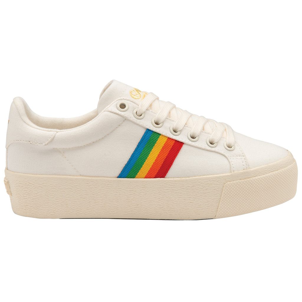 Gola Vegan Classics Orchid Platform Rainbow Shoes Fehér Hungary | JGB-358271