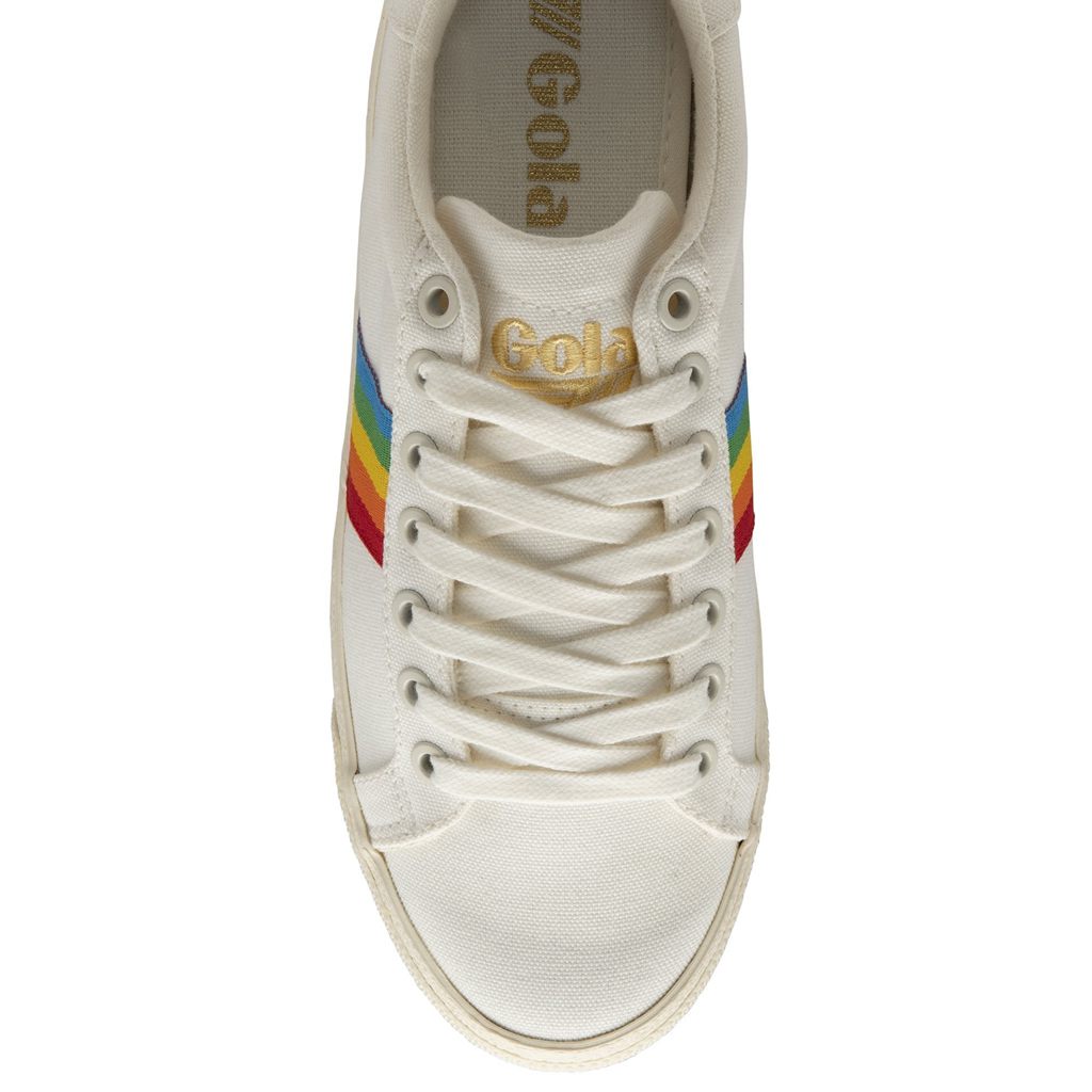 Gola Vegan Classics Orchid Platform Rainbow Shoes Fehér Hungary | JGB-358271