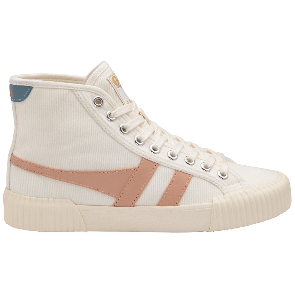 Gola Vegan Classics Rally High Plimsoll Sneakers Fehér Rózsaszín Hungary | SYM-095873