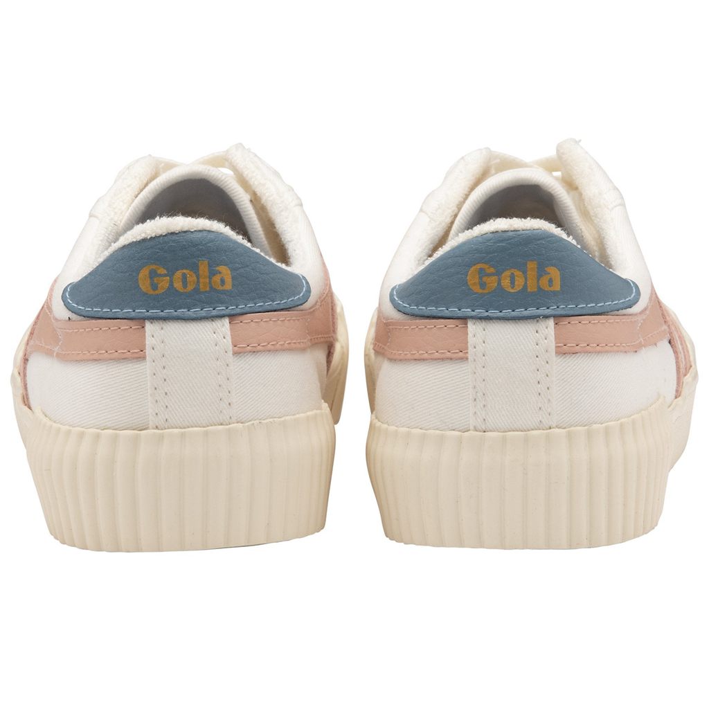 Gola Vegan Classics Rally Plimsoll Sneakers Fehér Rózsaszín Hungary | DQG-239680
