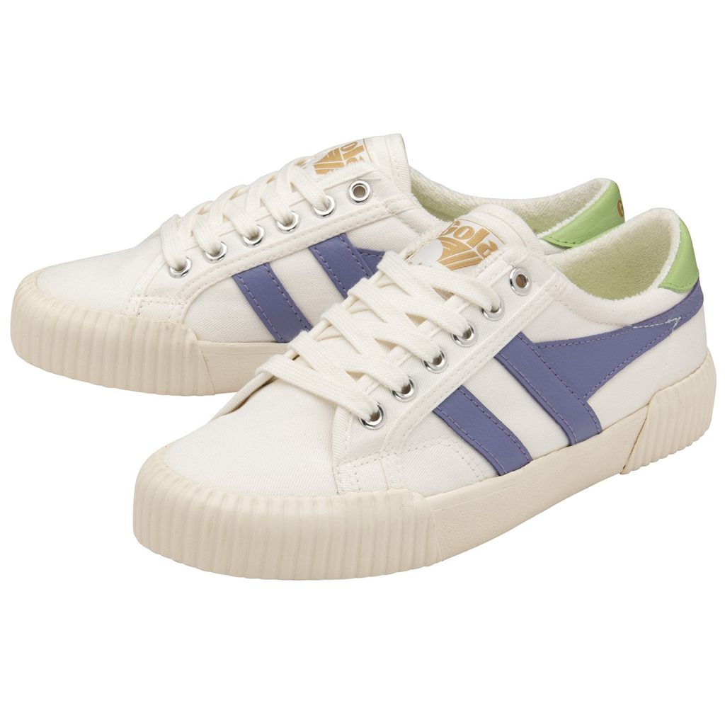Gola Vegan Classics Rally Plimsoll Sneakers Fehér Levendula Zöld Hungary | LNZ-281697