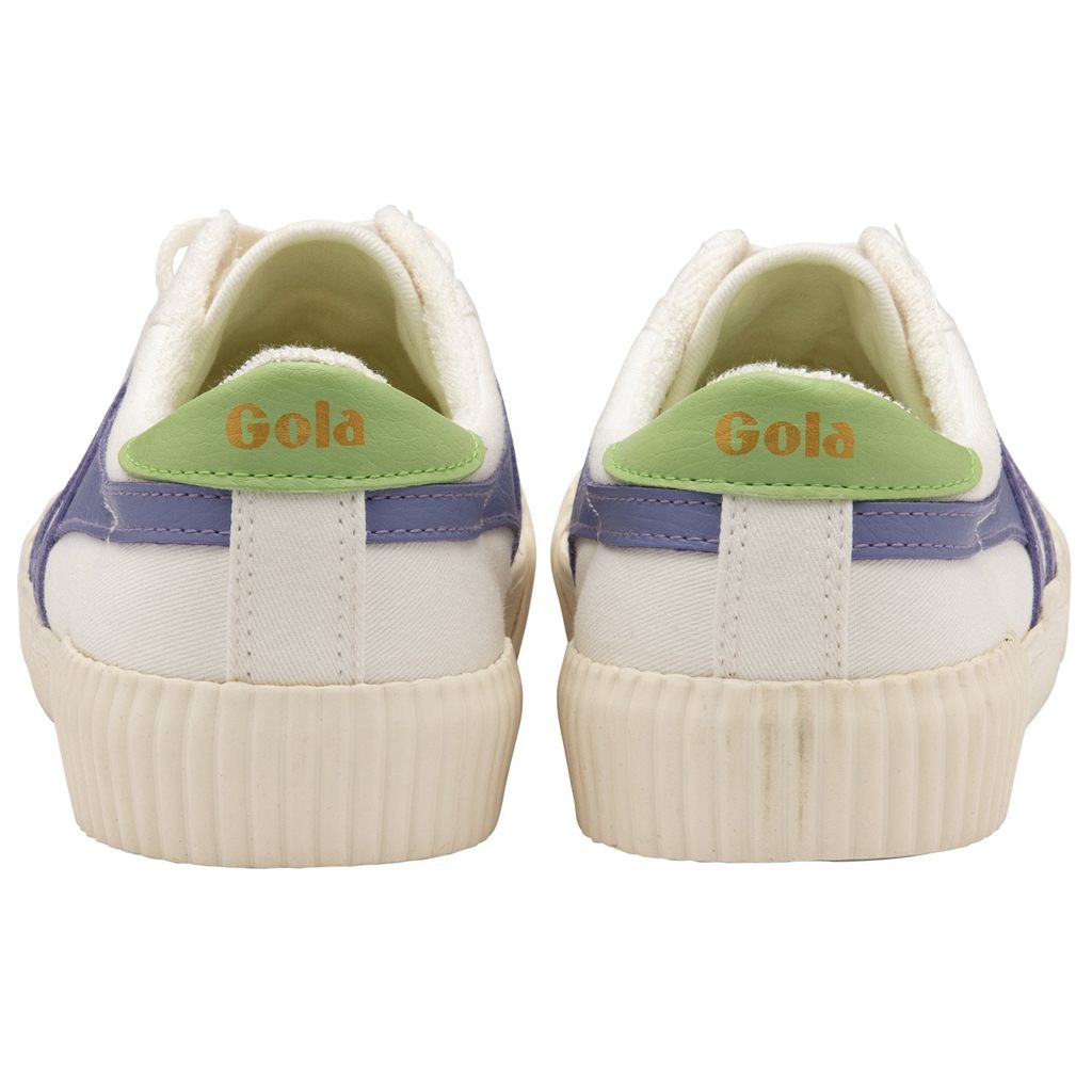Gola Vegan Classics Rally Plimsoll Sneakers Fehér Levendula Zöld Hungary | LNZ-281697