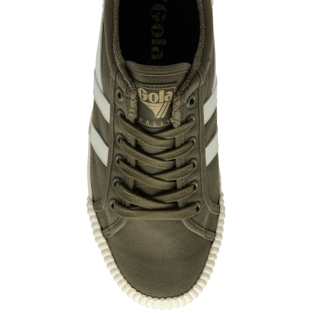 Gola Vegan Classics Rally Plimsoll Sneakers Khaki Fehér Fekete Hungary | SFM-690871