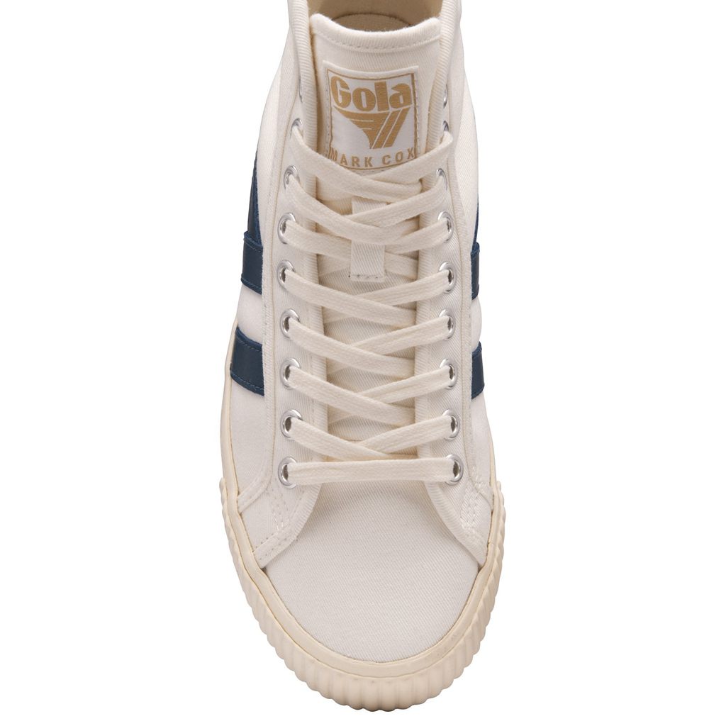 Gola Vegan Classics Tennis Mark Cox High Sneakers Fehér Kék Hungary | FWB-596480
