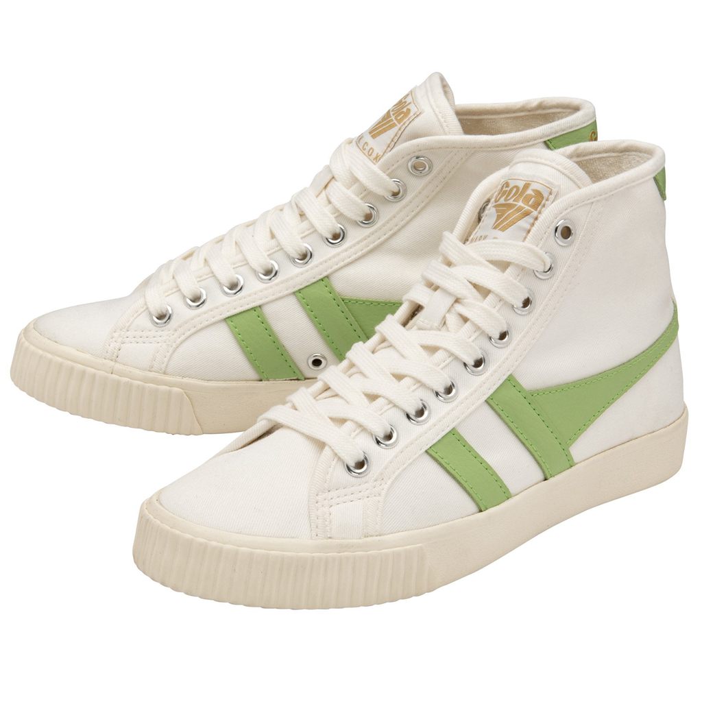 Gola Vegan Classics Tennis Mark Cox High Sneakers Fehér Zöld Hungary | XNZ-570643