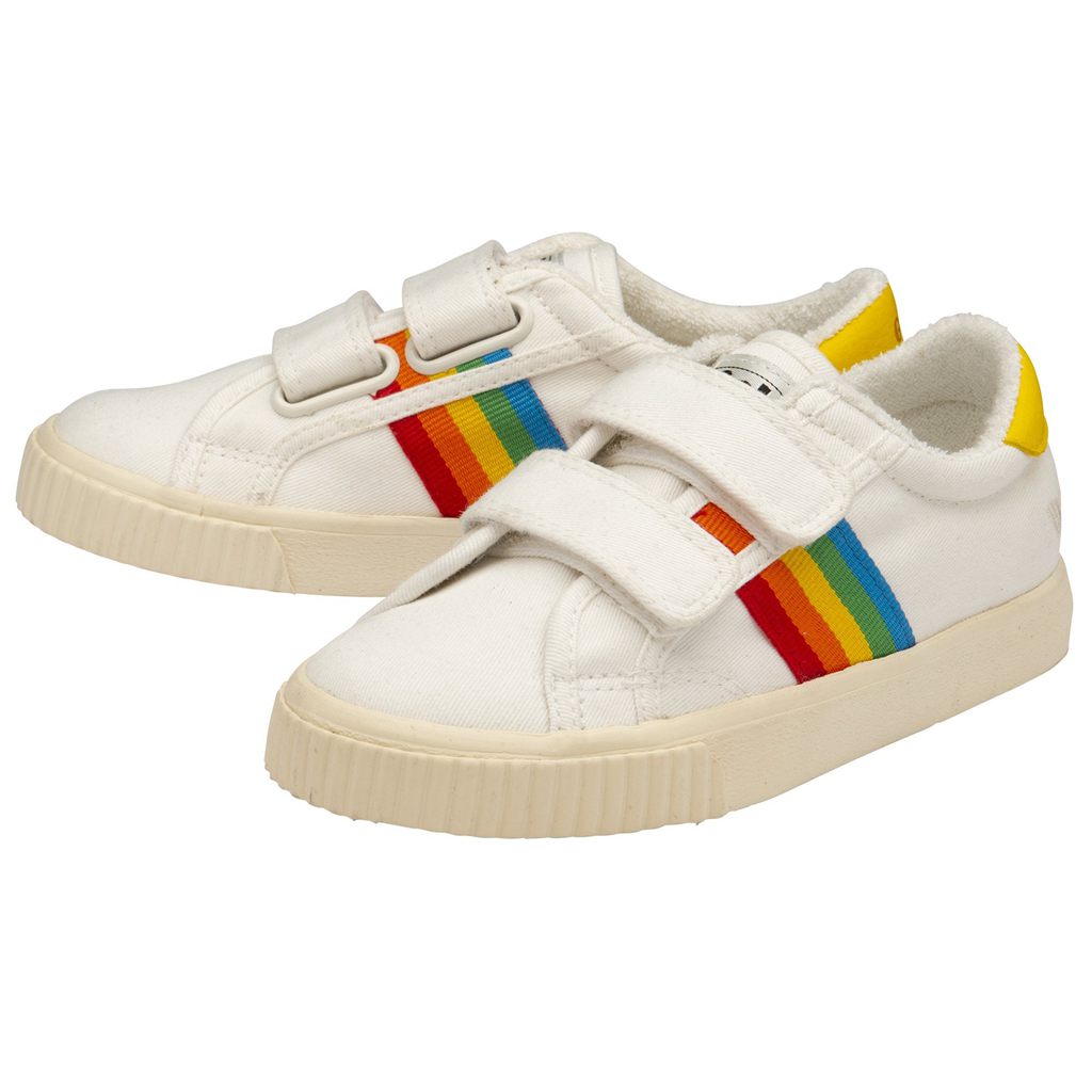 Gola Vegan Classics Tennis Mark Cox Rainbow Strap Shoes Fehér Hungary | GQW-364275