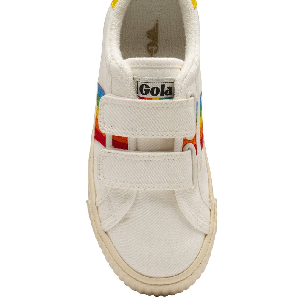 Gola Vegan Classics Tennis Mark Cox Rainbow Strap Shoes Fehér Hungary | GQW-364275