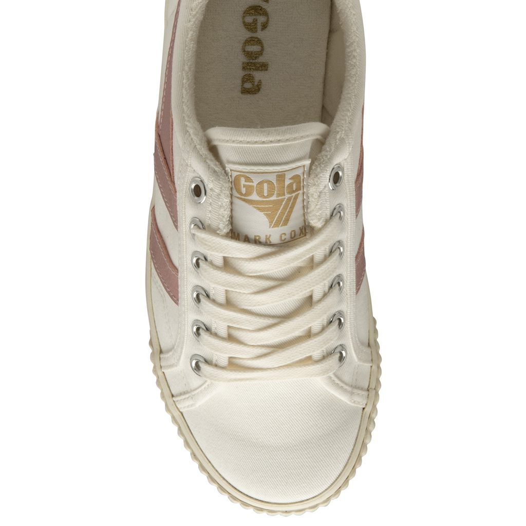 Gola Vegan Classics Tennis Mark Cox Sneakers Fehér Rózsaszín Hungary | JAN-769238