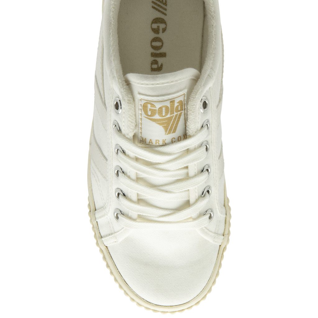 Gola Vegan Classics Tennis Mark Cox Sneakers Fehér Fehér Hungary | UBZ-968510