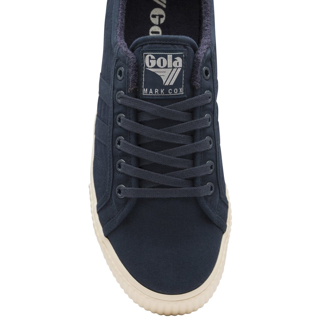 Gola Vegan Classics Tennis Mark Cox Wash Sneakers Sötétkék Sötétkék Hungary | MTL-408351